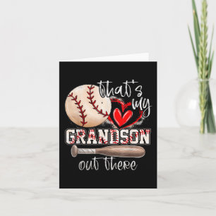 Carte C'Est Mon Petit-Fils Là-Bas De Baseball Grand-Mère