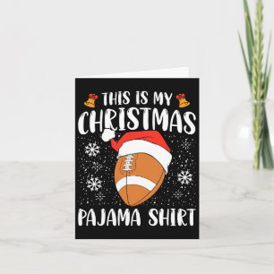 Carte C'Est Mon Pyjama De Noël Chemise De Football Xmas