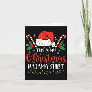 Carte C'Est Mon Pyjama De Noël Drôle Famille Holi