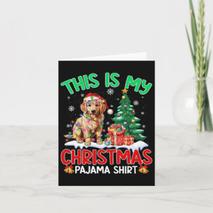 Carte C'Est Mon Pyjama De Noël Golden Retriever Chien L