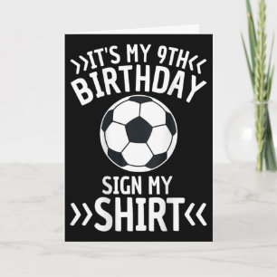 Carte C'est mon signe de football d'anniversaire Mon gra