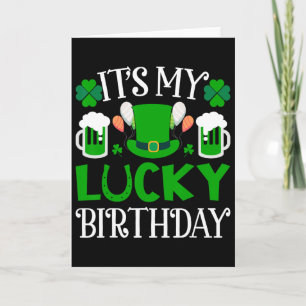 Carte C'est mon T Shirt d'anniversaire chanceux Saint-Pa