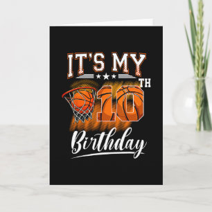 Carte C'est mon thème de squelette d'anniversaire de 10