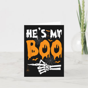 Carte C'est My Boo Skeleton Halloween Matching Couples