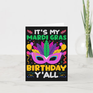 Carte C'est My Mardi Gras Anniversaire Yall - Anniversai