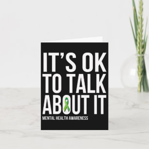 Carte C'Est Ok De Parler De It Mental Health Sensibilisa
