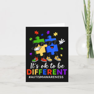 Carte C'est Ok Pour Être Un Peu Différent Puzzle Sensibi