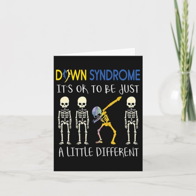 Carte C'est pas grave d'être un syndrome de bas en bas (Devant)