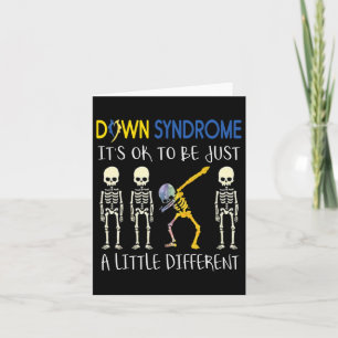 Carte C'est pas grave d'être un syndrome de bas en bas