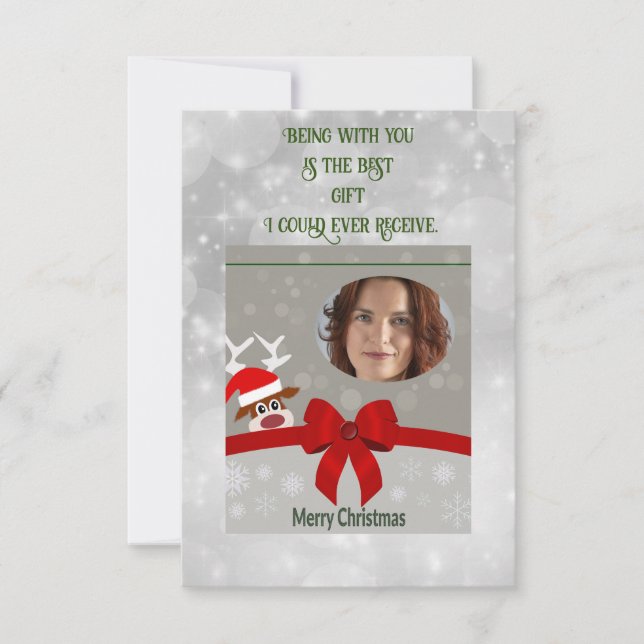 Carte C'est pour célébrer Noël avec Girlfriend (Devant)