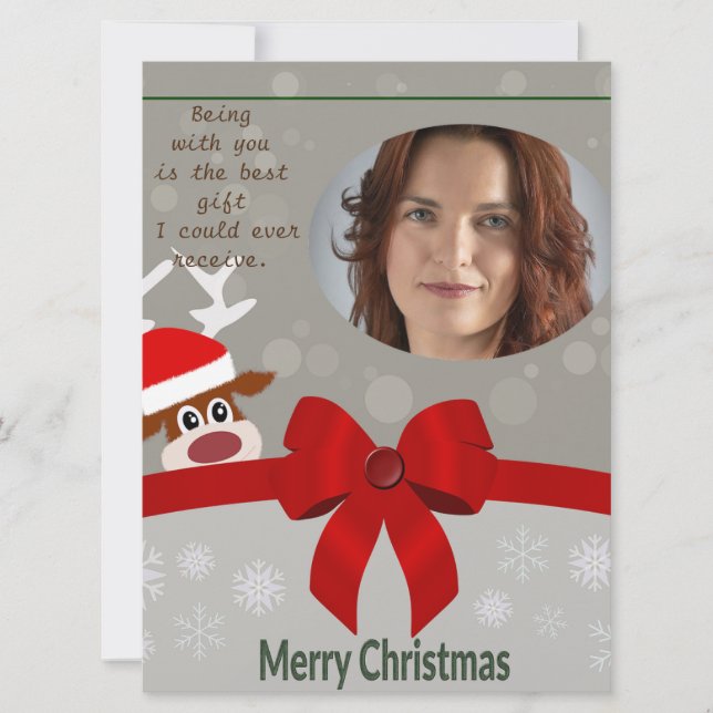 Carte C'est pour célébrer Noël avec Girlfriend (Devant)