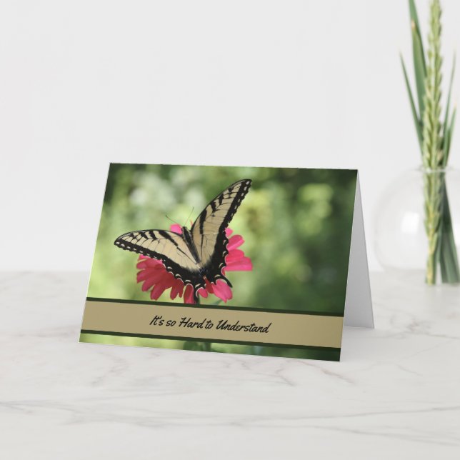 Carte C'est si dur à comprendre - Encouragement (Devant)