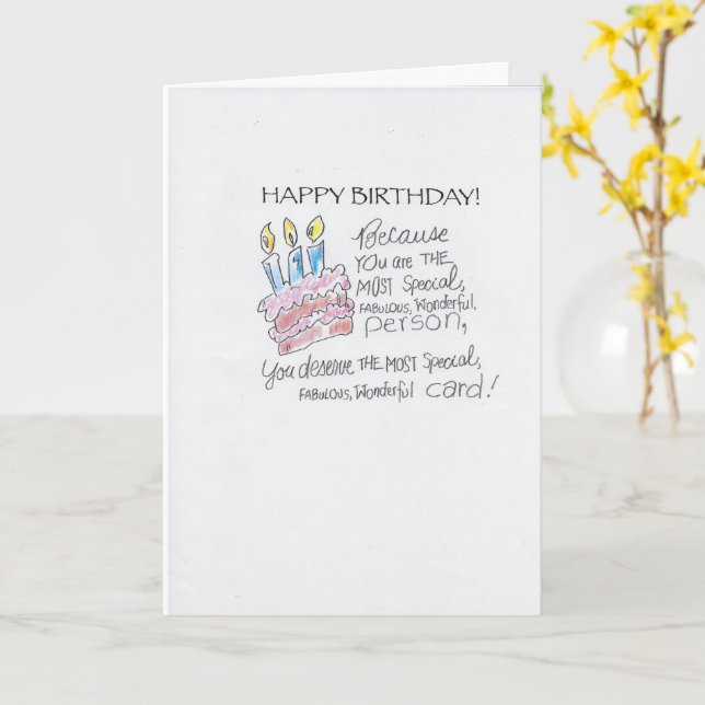 Carte C'est sur moi. (Fleur jaune)