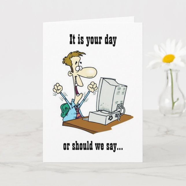 CARTE C'EST TON DERNIER JOUR ! HEUREUX **RETRAITE** (Petite plante)