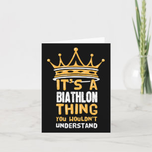 Carte C'est un biathlon que vous ne comprendriez pas Fun