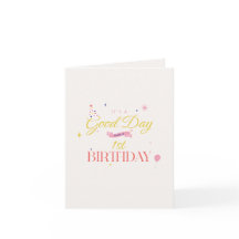 C'est un bon jour pour un 1er anniversaire d'or ro