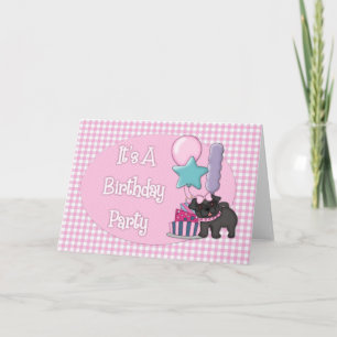 Carte C'est un Carlin noir fête d'anniversaire