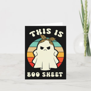 Carte C'Est Un Costume D'Halloween Fun Lazy En Feuille D