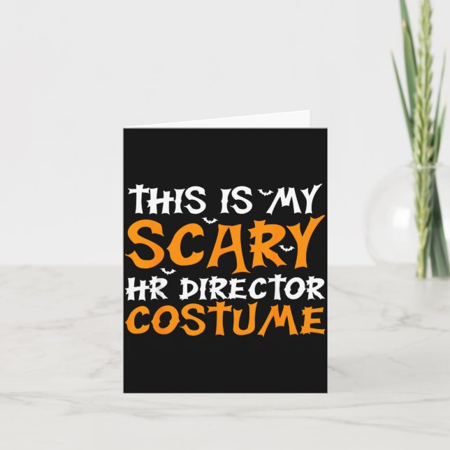 Carte C'est un costume effrayant de directeur RH drôle e (Devant)
