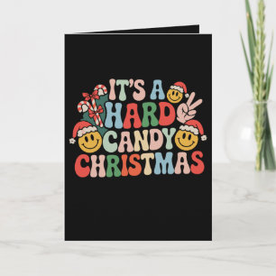 Carte C'est un Noël Hard Candy rétro funky Xmas