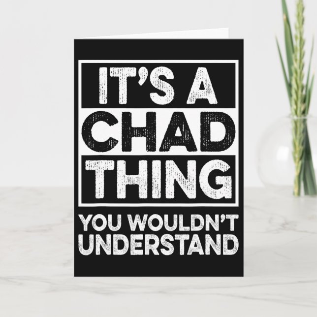 Carte C'est une affaire de Chad que vous ne comprendriez (Devant)
