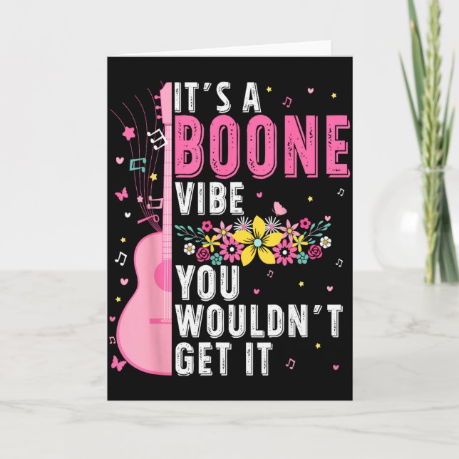 Carte C'est une ambiance Boone que vous ne comprendriez  (Devant)