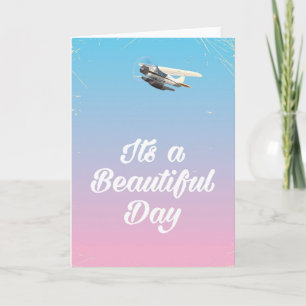 Carte C'est une belle journée citation inspirante