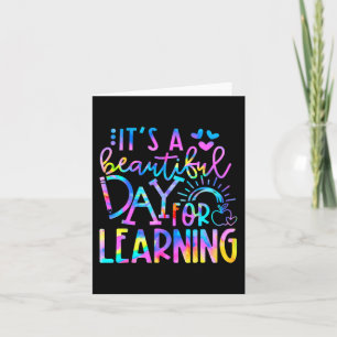 Carte C'est une belle journée pour apprendre Tie Dye Ret