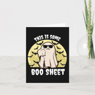 Carte C'Est Une Boite Feuille Halloween Ghost Pas Le Tem