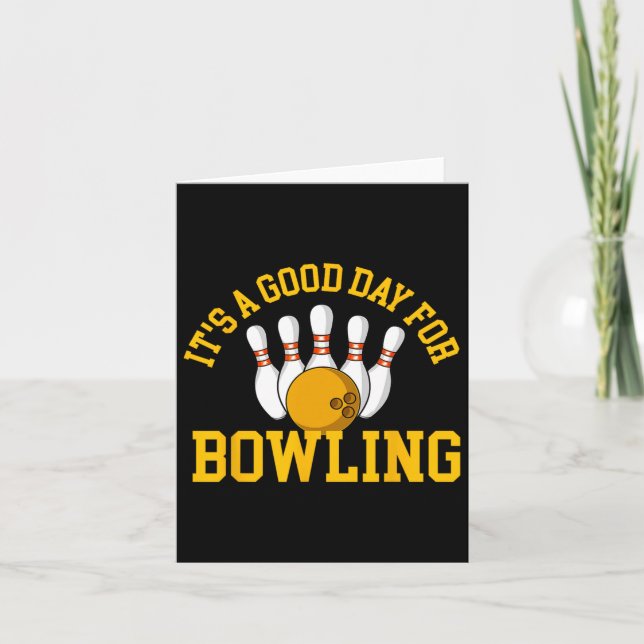 Carte C'est une bonne journée pour Bowling - Bowling Bow (Devant)