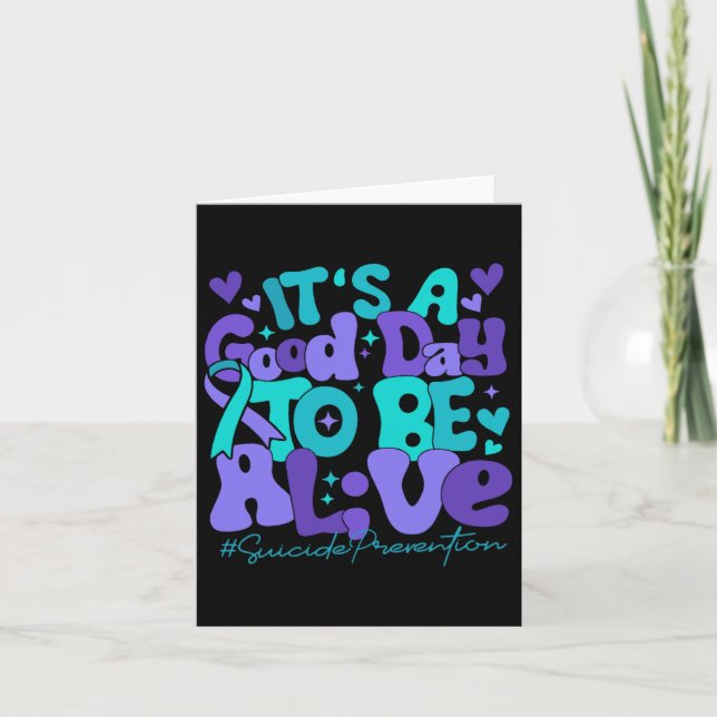 Carte C'est une bonne journée pour être vivant Préventio (Devant)