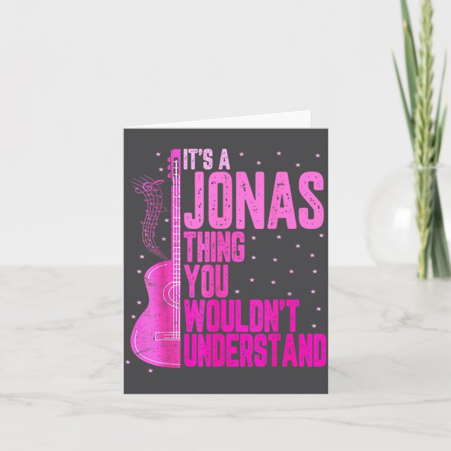 Carte C'est une chose de Jonas que vous ne comprendriez  (Devant)