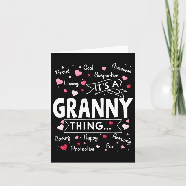 Carte C'est une chose de mamie citations drôles maman gr (Devant)