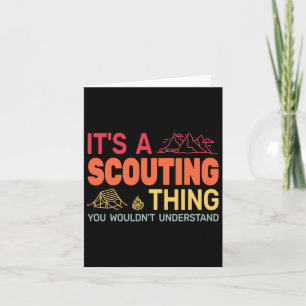 Carte C'Est Une Chose Scouting Backpackin Gcamping Boy H