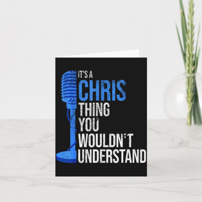 Carte C'est une histoire de Chris que vous ne comprendri (Devant)