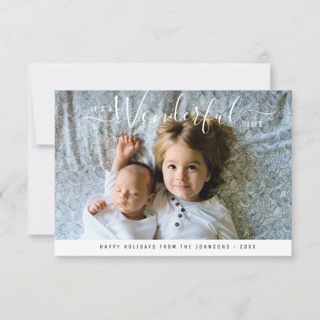 Carte C'EST UNE VIE MERVEILLEUSE | noël (Devant)