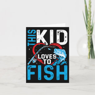Carte Cet Enfant Aime Pêcher Les Garçons De Pêche