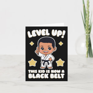 Carte Cet Enfant Est Aujourd'Hui Un Noir Karate Hapkido