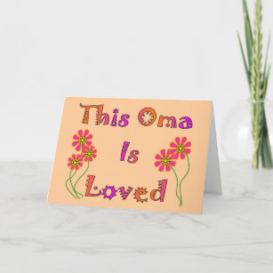 Carte "Cet Oma est les cadeaux du jour" de mère aimée