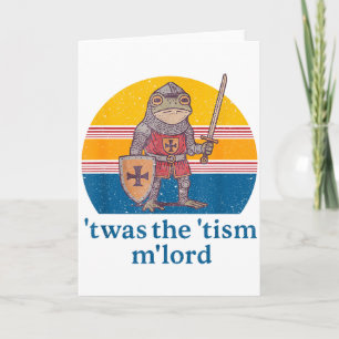 Carte C'était Le Tism M Lord Frog Knight - Sensibilisati