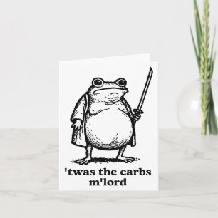 Carte C'Était Tism Mlord Chevalier Médiéval Fat Samurai