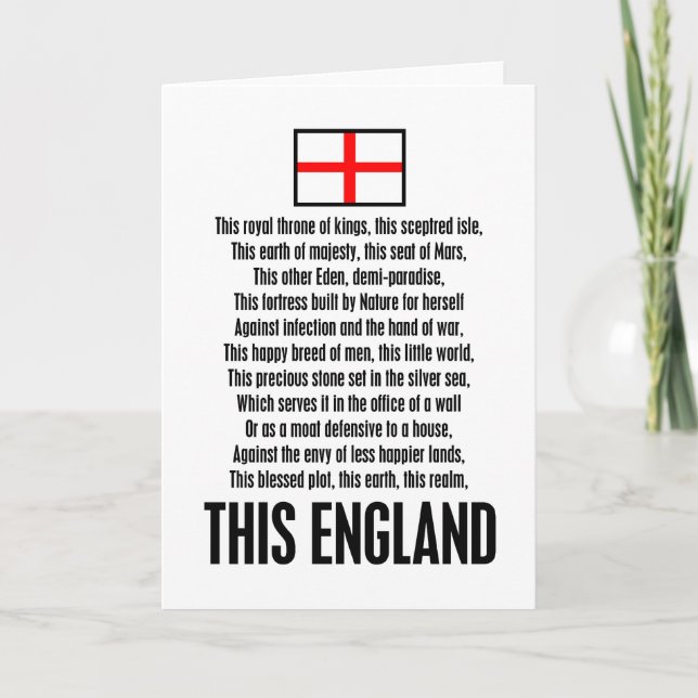 Carte Cette Angleterre (Devant)