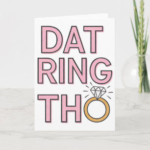 Carte Cette bague là est une bague de fiançailles de mar
