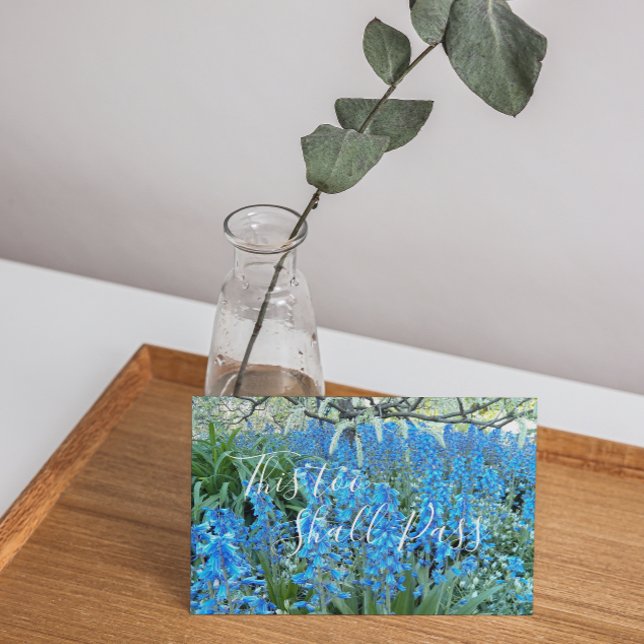Carte Cette citation de fleurs de jacinthes bleues passe (In Situ)