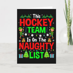 Carte Cette équipe de hockey sur la liste vilains Cadeau