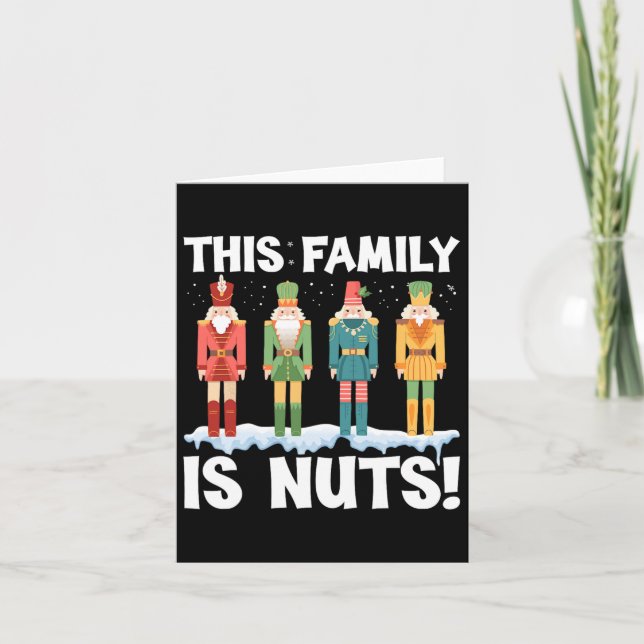 Carte Cette Famille Est Nuts Casse-Noisette Squad Mat De (Devant)