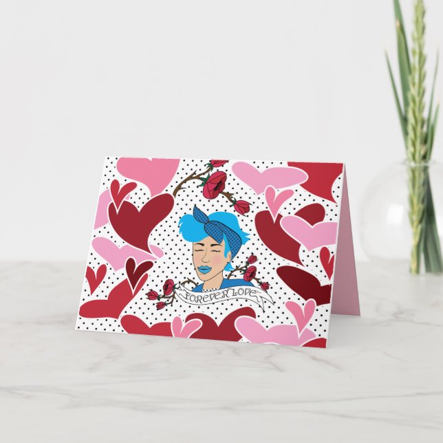 Carte Cette femme est devenue rockeuse (Devant)
