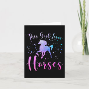 Carte Cette Fille Aime Les Chevaux Équitation Équestre É