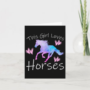 Carte Cette Fille Aime Les Chevaux Équitation Équitation