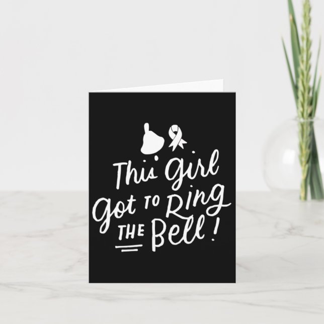 Carte Cette Fille Est Arrivée À Ring La Bell Chemo Grad  (Devant)